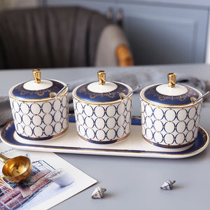 Gatsby Elegant Modern Condiment Jars - Staunton and Henry