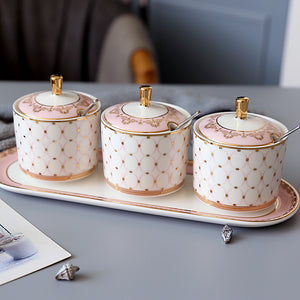 Gatsby Elegant Modern Condiment Jars - Staunton and Henry