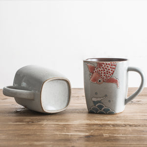 Kansai Japnese Koi Fish Coffee Mug - Staunton and Henry