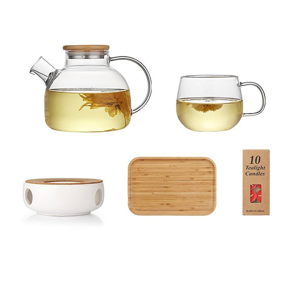 Modern Style Glass Tea Set