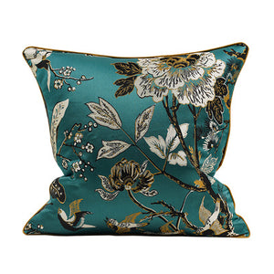 Teal Oriental Throw Cushion - Staunton and Henry