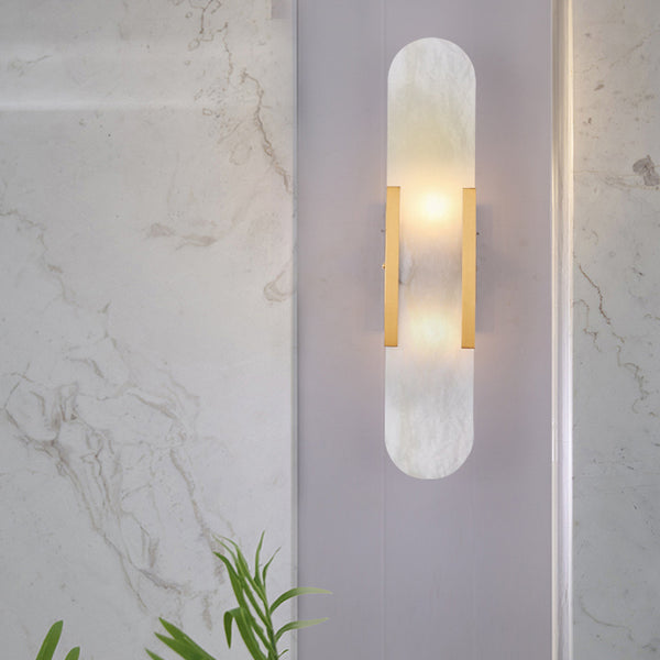 Modern Marble and Gold Wall Light - Staunton and Henry