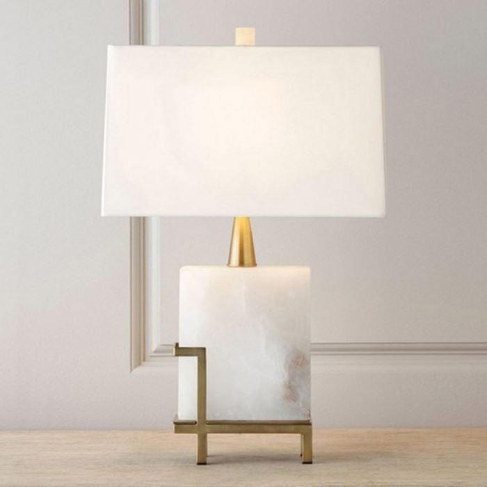 Buy Modern Square White Marble Table Lamp – Staunton and Henry