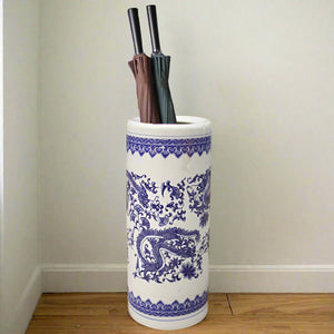 Blue and White Chinese Umbrella Stand - Staunton and Henry