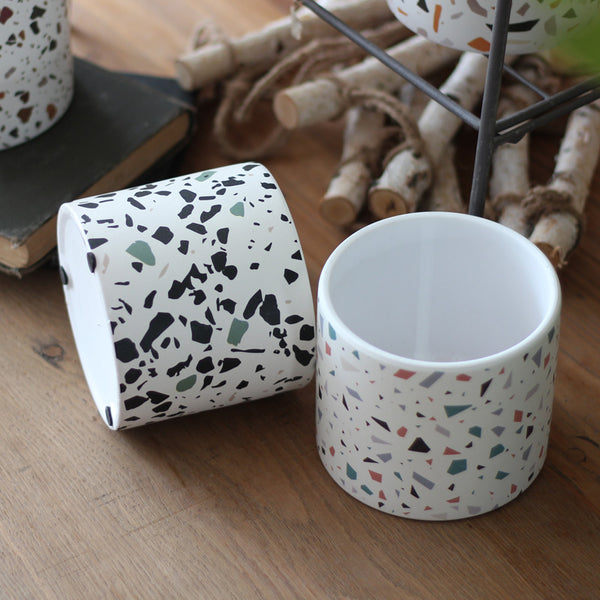 Terrazzo Pattern Plant Pots - Set of 4 - Staunton and Henry