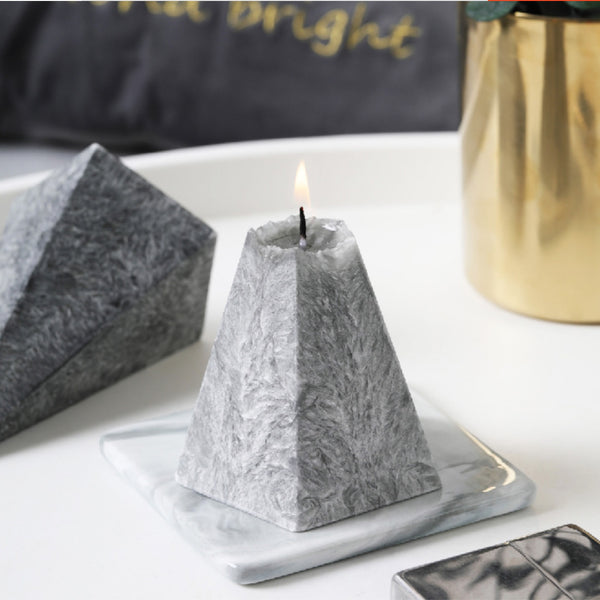 Faux Marble Candle - Staunton and Henry