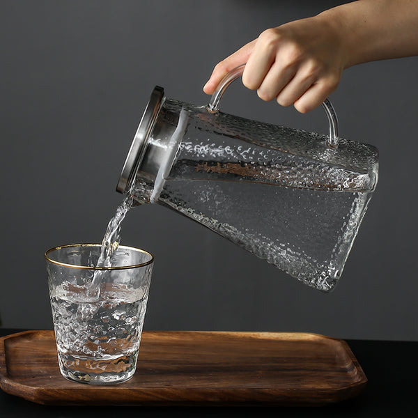 Miyake Dimpled Glass Water Jug