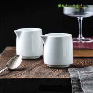 Modern White Milk Jug - Set of 2 - Staunton and Henry