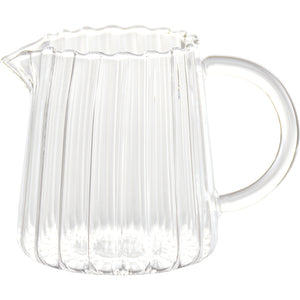 Ribbed Glass Milk Jug - Set of 2 - Staunton and Henry