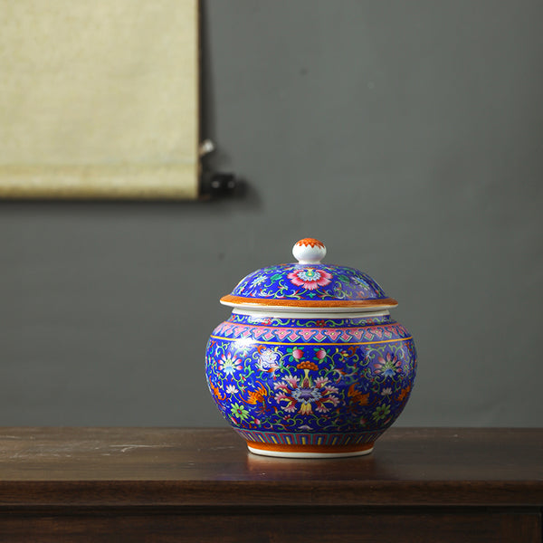 Tang Colourful Chinese Ceramic Container - Staunton and Henry