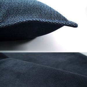 Woven Peacock Blue Throw Cushion - Staunton and Henry