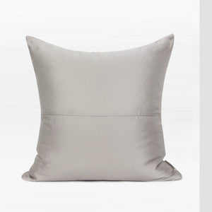 Cream and White Satin Throw Cushion - Staunton and Henry