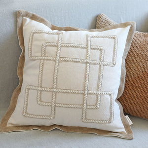 Elegant Cotton and Jute Throw Cushion Cover - Staunton and Henry