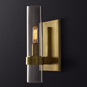Modern Brass Wall Light - Staunton and Henry