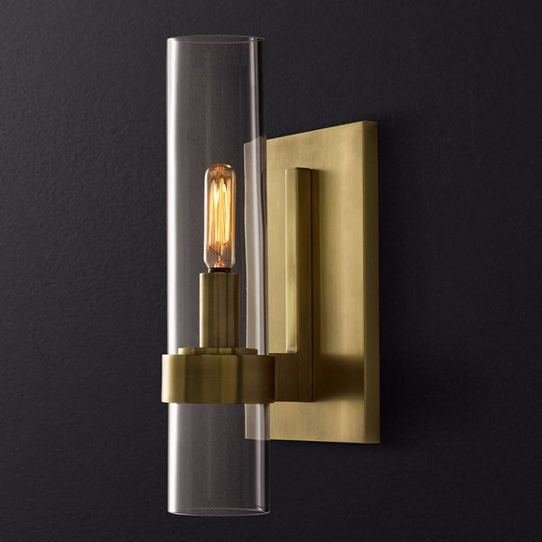 Modern Brass Wall Sconce Light - Staunton and Henry