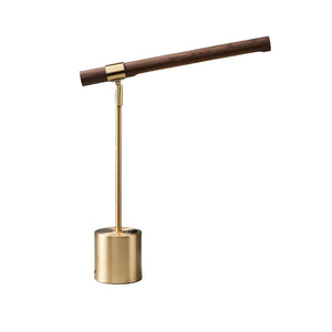 Modern Gold and Wood Desk Lamp - Staunton and Henry