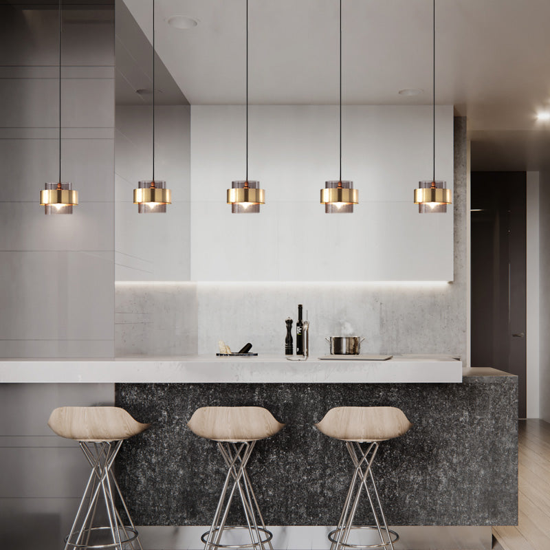 Buy Modern Gold and Smokey Glass Pendant Light at 30% Off – Staunton ...