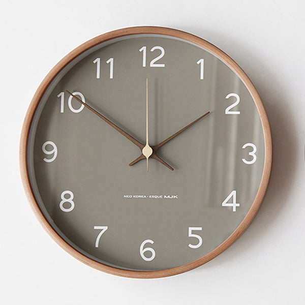 Arlo Nordic Wall Clock With Wood Frame - Staunton and Henry