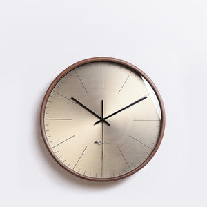 Gold Bauhaus Style Wall Clock - Staunton and Henry