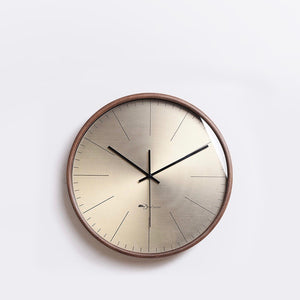 Gold Bauhaus Style Wall Clock - Staunton and Henry
