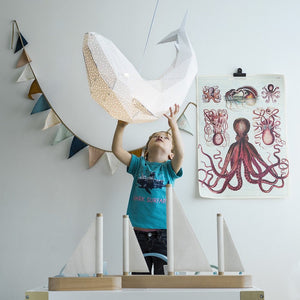 Whale Origami Ceiling Light - Staunton and Henry