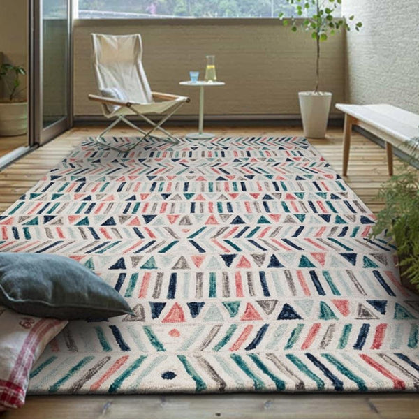 Frieda Pink and Blue Wool Rug - Staunton and Henry
