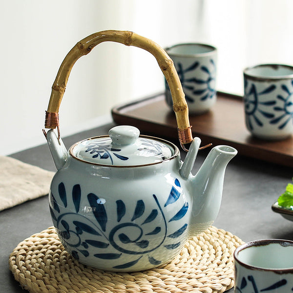 Akari Blue and White Japanese Tea Set - Staunton and Henry