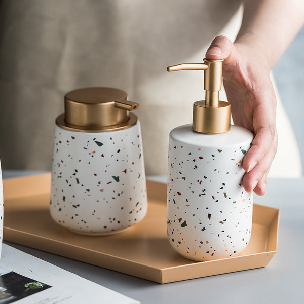 Modern Terrazzo Pattern Soap Dispenser - Staunton and Henry