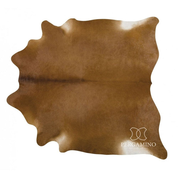 Pergamino Solid Brown Cowhide Rug - Staunton and Henry