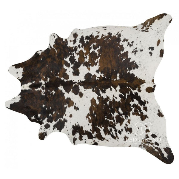 Pergamino Tricolour Brown and White Cowhide Rug - Staunton and Henry
