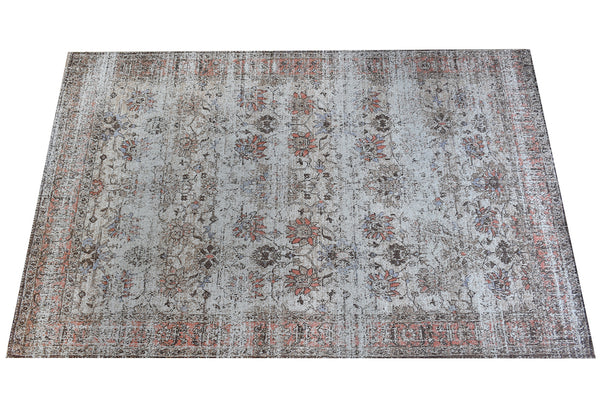 Souka Greige and Coral Distressed Rug - Staunton and Henry