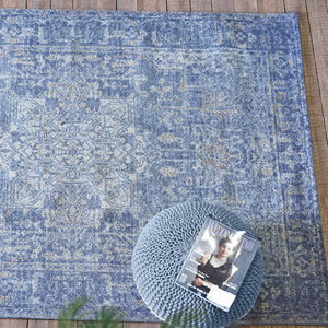 Kaveh Modern Blue Persian Rug - Staunton and Henry