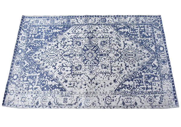 Zohreh Modern Blue and White Persian Rug - Staunton and Henry