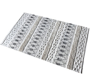 Adanno Cream and Black Modern Rug - Staunton and Henry