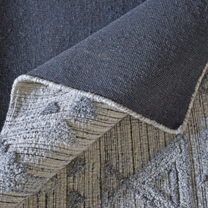 Apichu Modern Grey Tribal Rug - Staunton and Henry