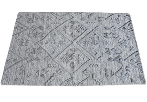Apichu Modern Grey Tribal Rug - Staunton and Henry