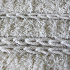 Snowden White Wool Rug - Staunton and Henry