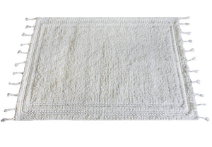 Snowden White Wool Rug - Staunton and Henry