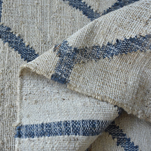 Ananda Modern Blue and White Rug - Staunton and Henry