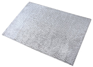 Maynard Beige Grey Viscose Rug - Staunton and Henry