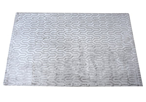 Maynard Beige Grey Viscose Rug - Staunton and Henry