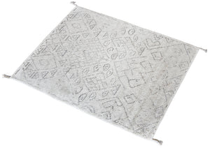 Enpei Modern White Tribal Rug - Staunton and Henry