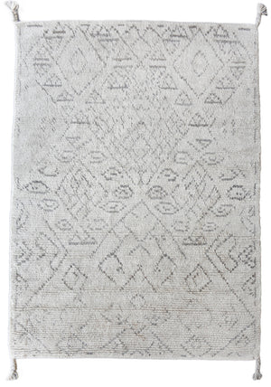 Enpei Modern White Tribal Rug - Staunton and Henry