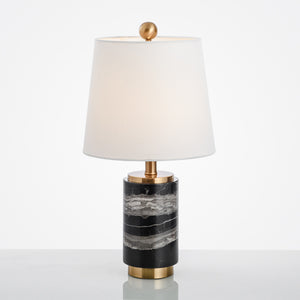 Marble Table Lamp With Gold Trim - Staunton and Henry