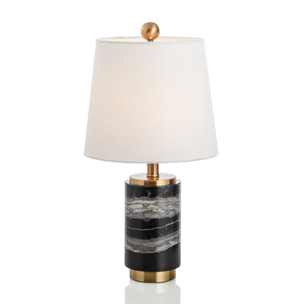 Marble Table Lamp With Gold Trim - Staunton and Henry