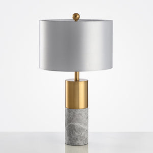 Uma Marble Table Lamp With Gold Trim - Staunton and Henry