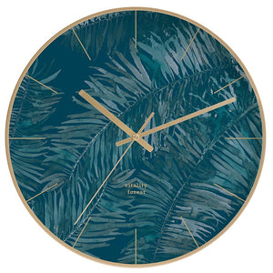 Modern Blue and Gold Wall Clock - Staunton and Henry