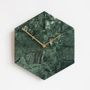 Hexagon Marble Wall Clock - Staunton and Henry