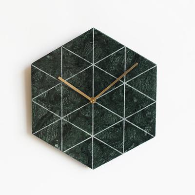 Hexagon Marble Wall Clock - Staunton and Henry
