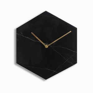 Hexagon Marble Wall Clock - Staunton and Henry